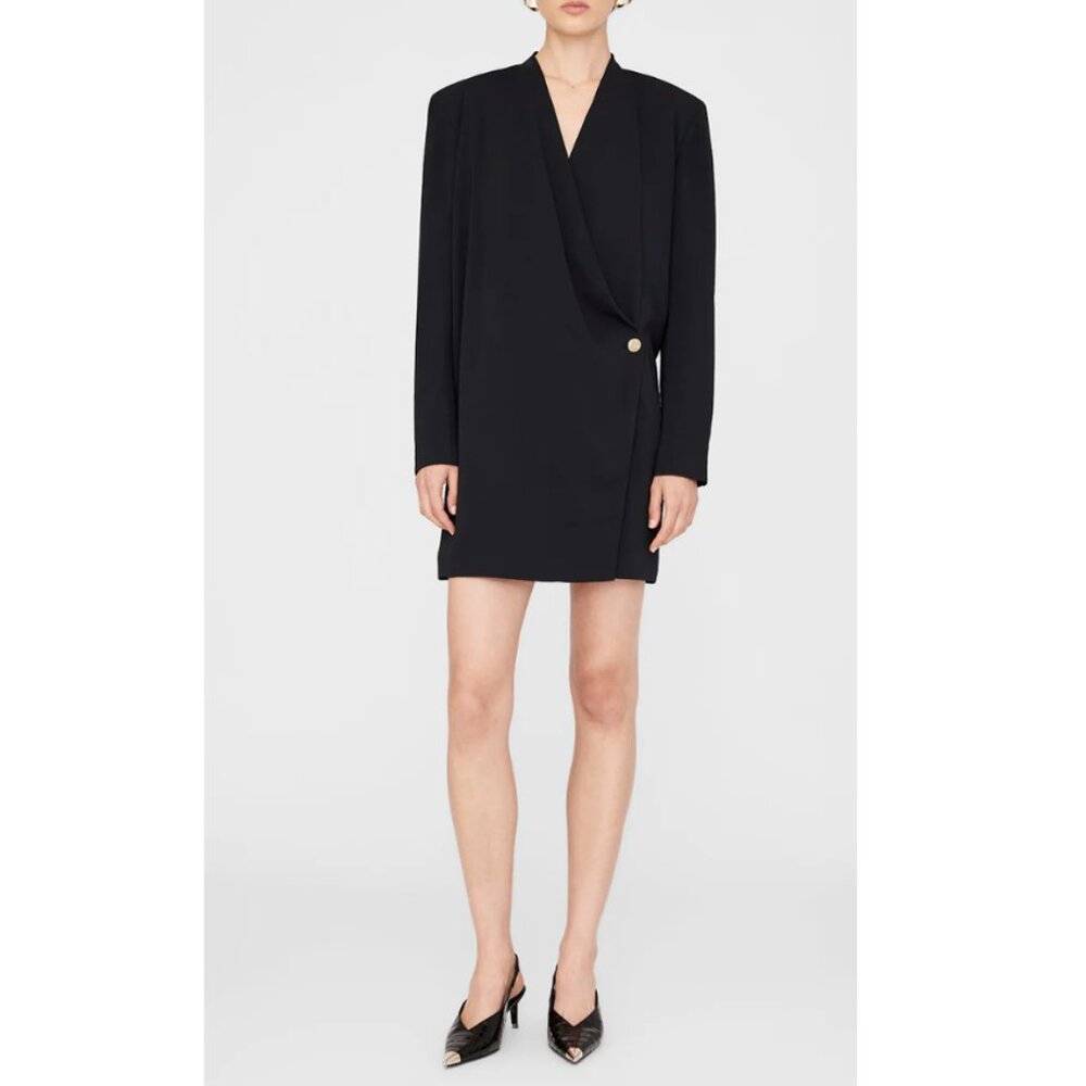 Anine Bing Long Sleeve Mini Dress